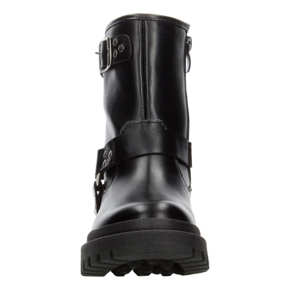 Foto 7 pulgar | Botas Niña Tropicana Negro Doble Hebilla Zipper Plataforma Negro