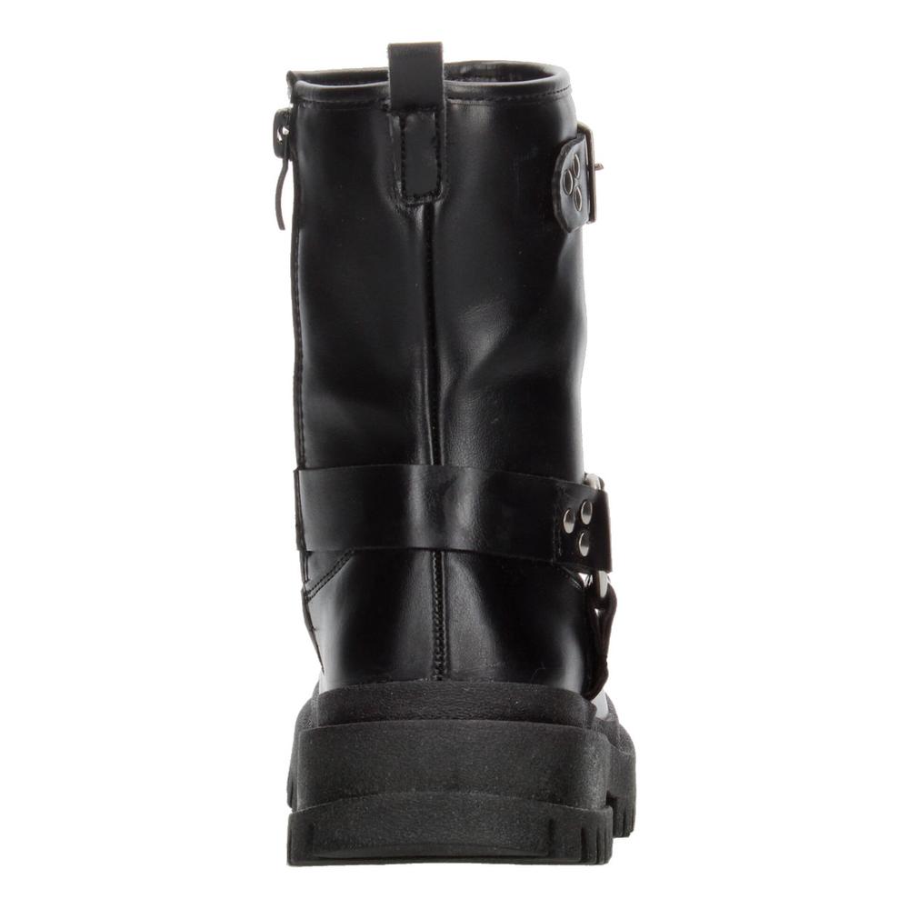 Foto 8 pulgar | Botas Niña Tropicana Negro Doble Hebilla Zipper Plataforma Negro