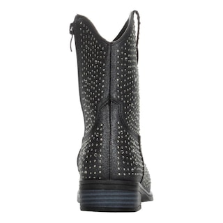 Foto 7 | Botas Vaqueras Niña Negro Con Brillos Tacón 3 Cm Negro