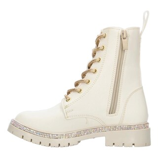 Foto 5 | Botines Niña Tropicana Beige Casual Borcegos Cinta Ajustable Beige