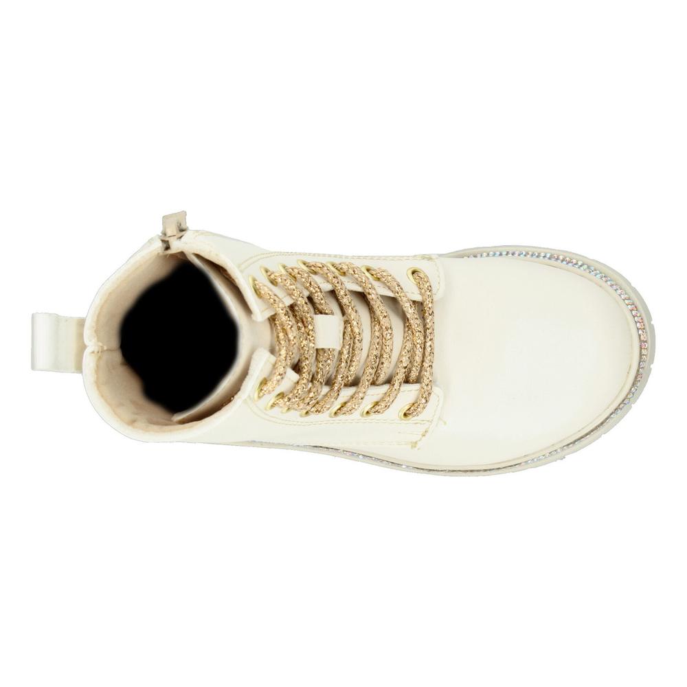 Foto 9 pulgar | Botines Niña Tropicana Beige Casual Borcegos Cinta Ajustable Beige