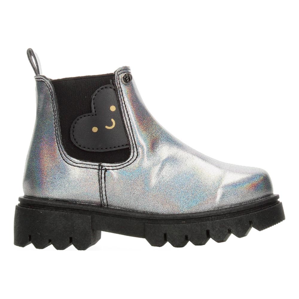 Foto 1 | Bota Jakuna Negro Para Niña [jak313] Plateado