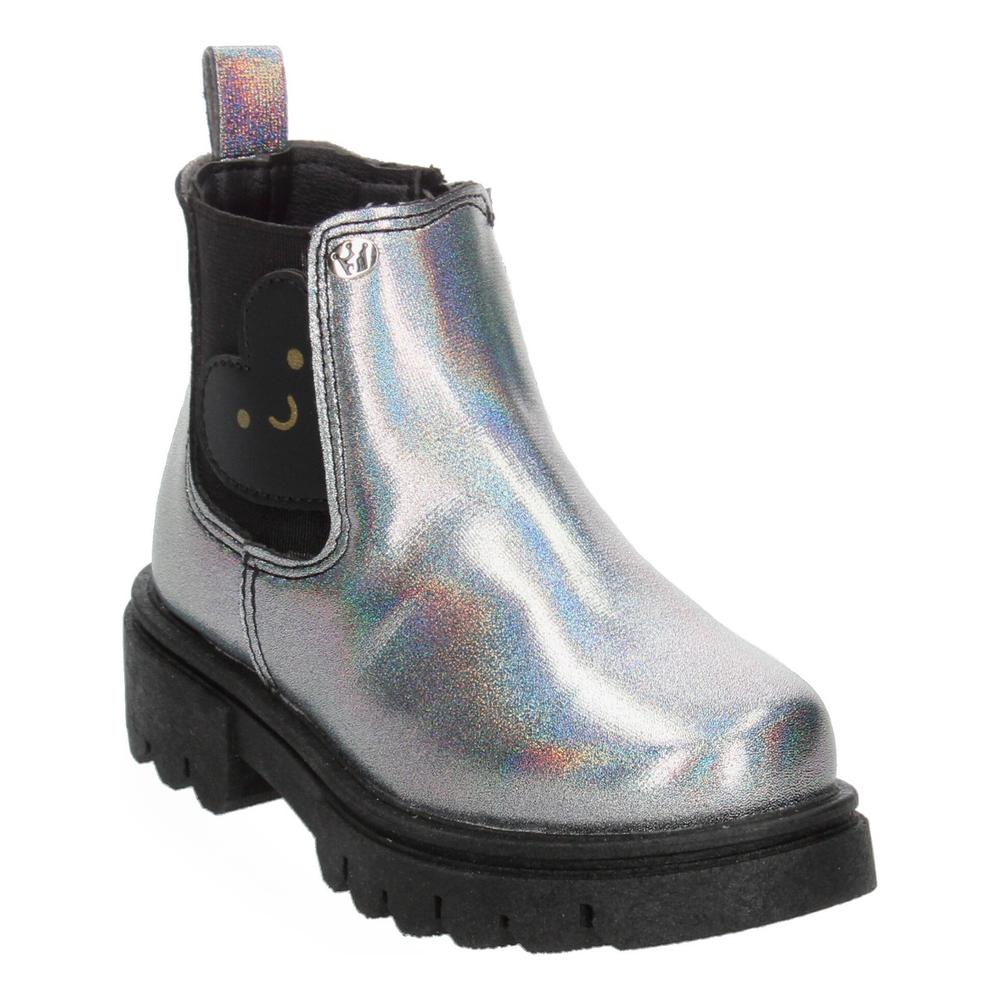 Foto 2 | Bota Jakuna Negro Para Niña [jak313] Plateado