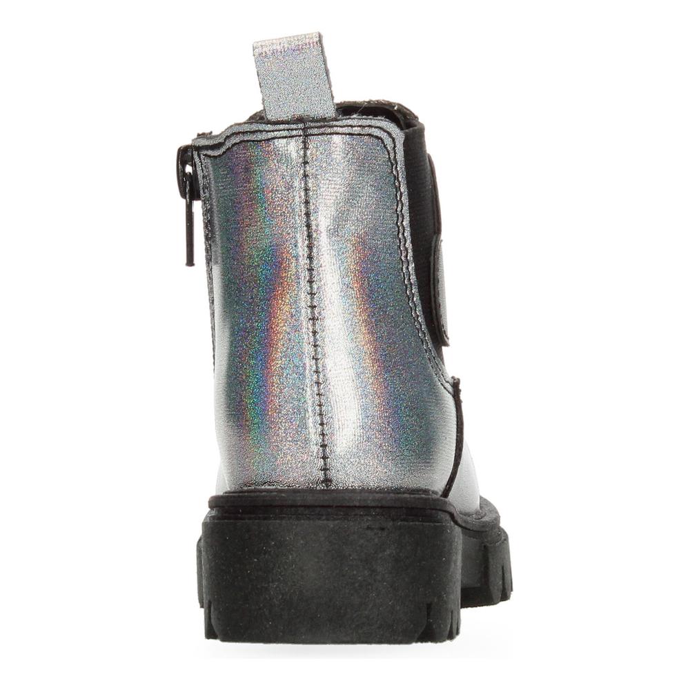 Foto 7 | Bota Jakuna Negro Para Niña [jak313] Plateado