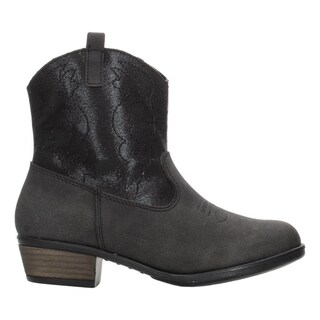 Foto 1 | Bota Niña Jakuna Color Negro Vaquera Con Tacón Casual Negro