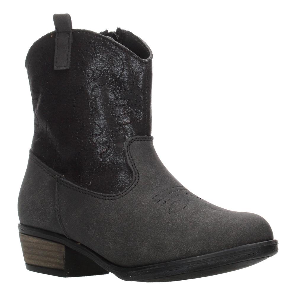 Foto 2 | Bota Niña Jakuna Color Negro Vaquera Con Tacón Casual Negro