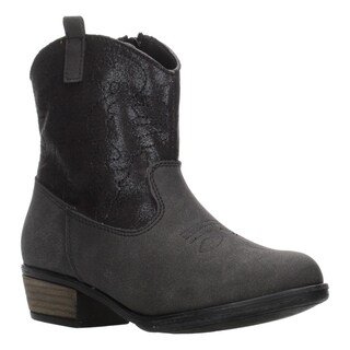 Foto 2 | Bota Niña Jakuna Color Negro Vaquera Con Tacón Casual Negro