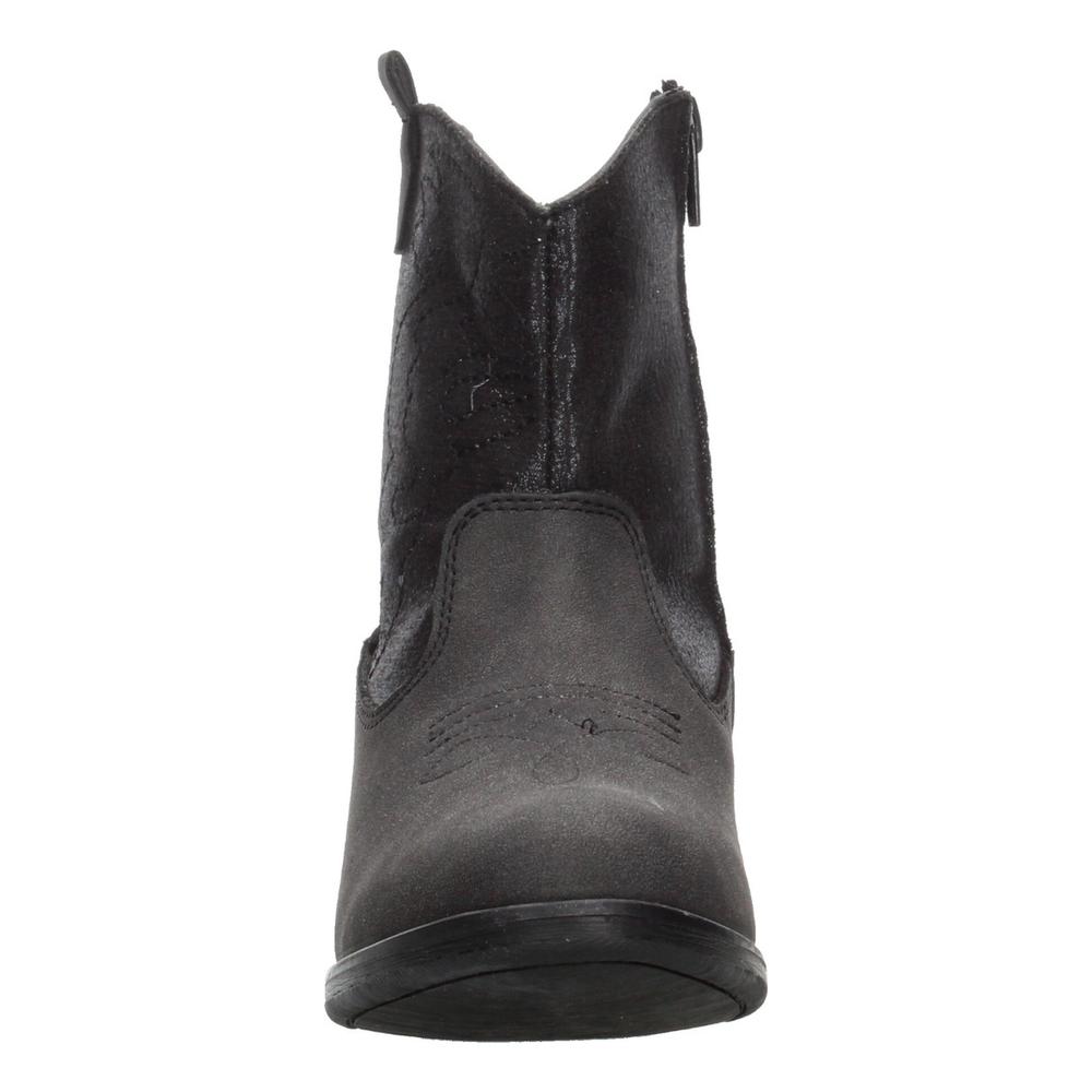 Foto 7 pulgar | Bota Niña Jakuna Color Negro Vaquera Con Tacón Casual Negro