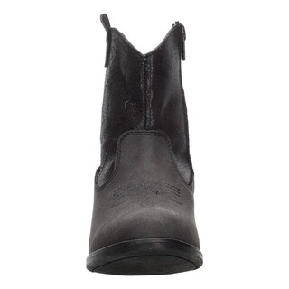 Foto 6 | Bota Niña Jakuna Color Negro Vaquera Con Tacón Casual Negro
