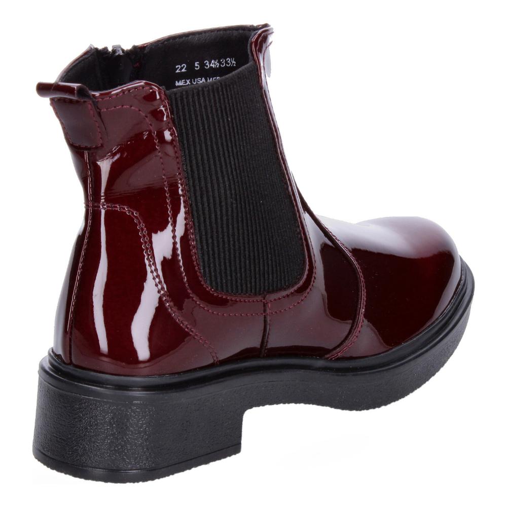 Foto 4 pulgar | Bota Yuyin Vino Acabado Charol Para Niña Vino