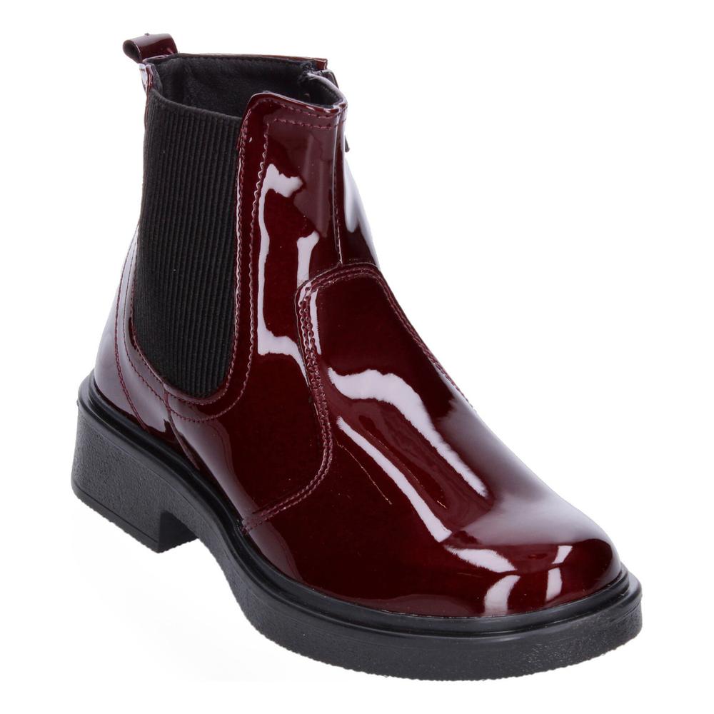 Foto 4 | Bota Yuyin Vino Acabado Charol Para Niña Vino