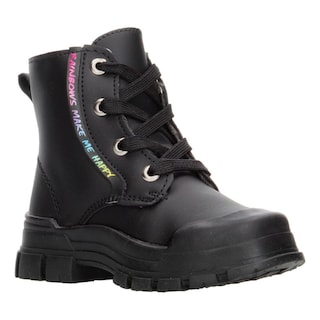 Foto 3 | Bota Yuyin Negro Con Ajuste De Cintas Para Niña Negro