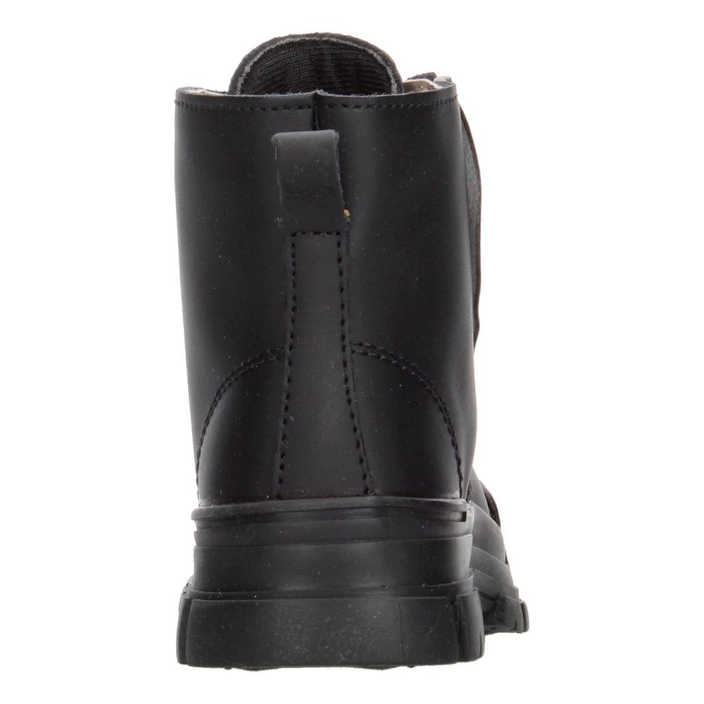 Foto 8 pulgar | Bota Yuyin Negro Con Ajuste De Cintas Para Niña Negro