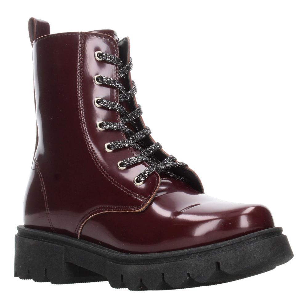 Foto 2 | Bota Niña Jakuna Color Vino Cierre Zipper Cintas Ajustables Vino