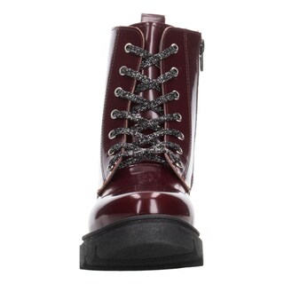 Foto 6 | Bota Niña Jakuna Color Vino Cierre Zipper Cintas Ajustables Vino