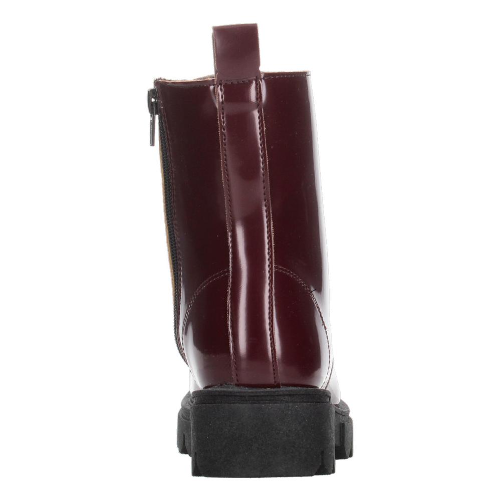 Foto 7 | Bota Niña Jakuna Color Vino Cierre Zipper Cintas Ajustables Vino