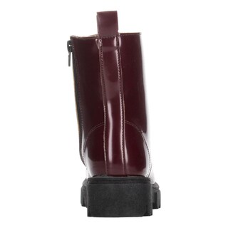 Foto 7 | Bota Niña Jakuna Color Vino Cierre Zipper Cintas Ajustables Vino