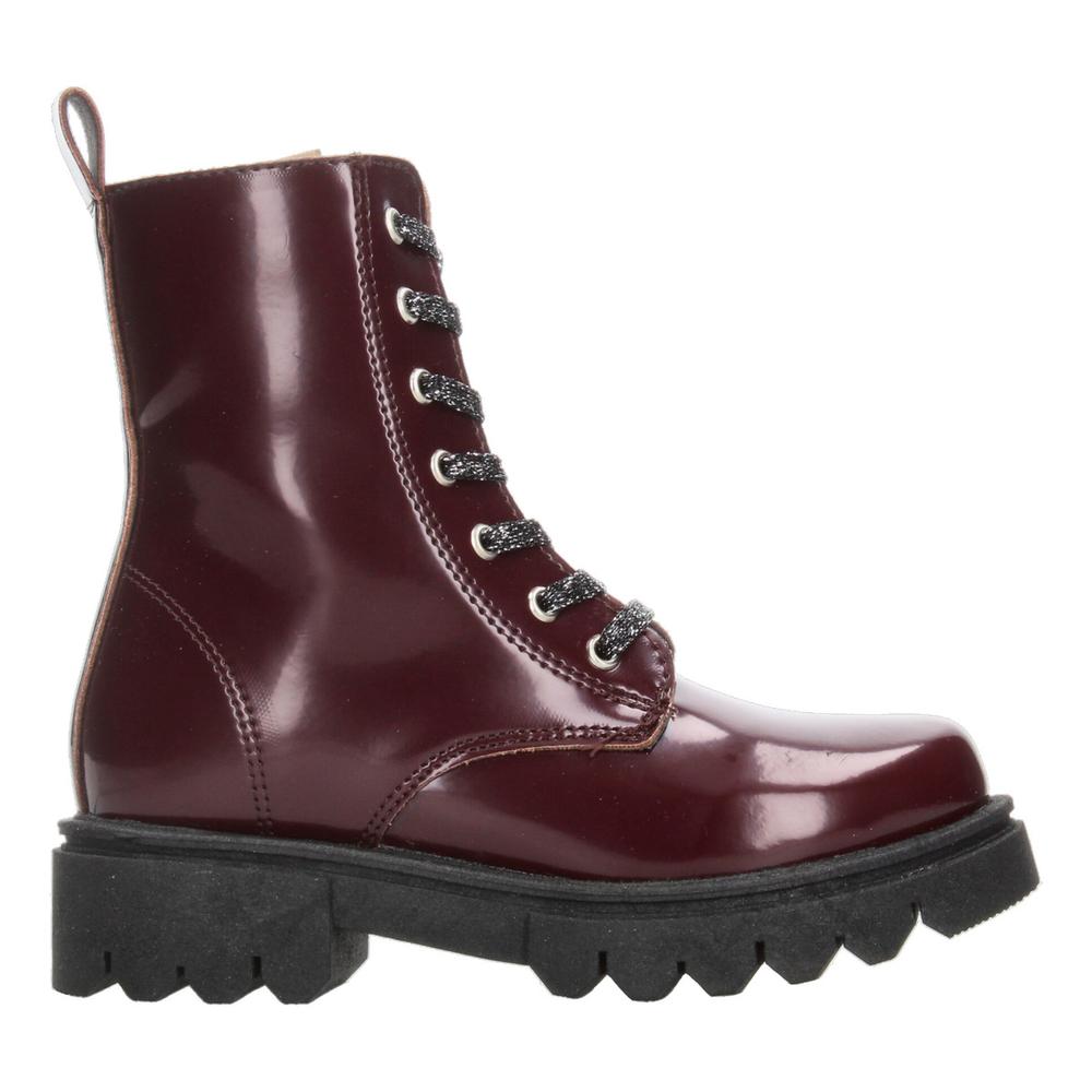 Foto 1 | Bota Casual Niña Jakuna Color Vino Zipper Cintas Ajustables Vino