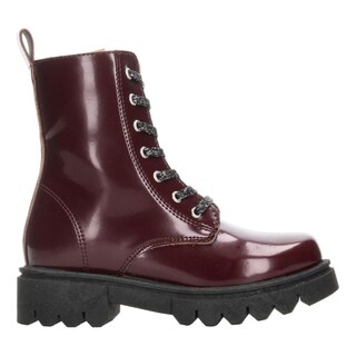 Foto 1 | Bota Casual Niña Jakuna Color Vino Zipper Cintas Ajustables Vino