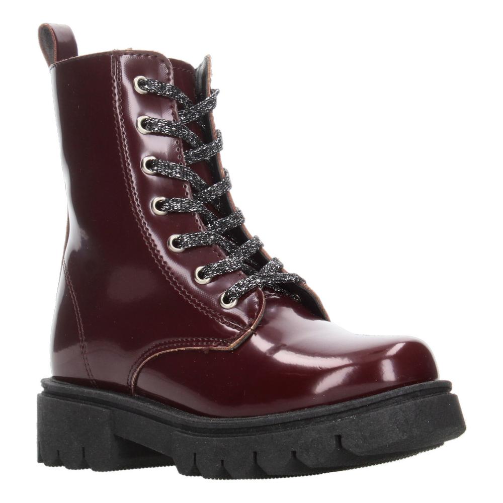 Foto 2 | Bota Casual Niña Jakuna Color Vino Zipper Cintas Ajustables Vino