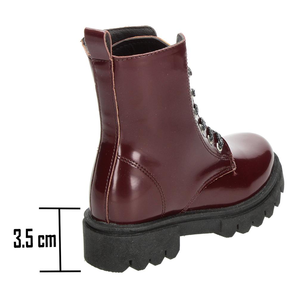 Foto 3 | Bota Casual Niña Jakuna Color Vino Zipper Cintas Ajustables Vino