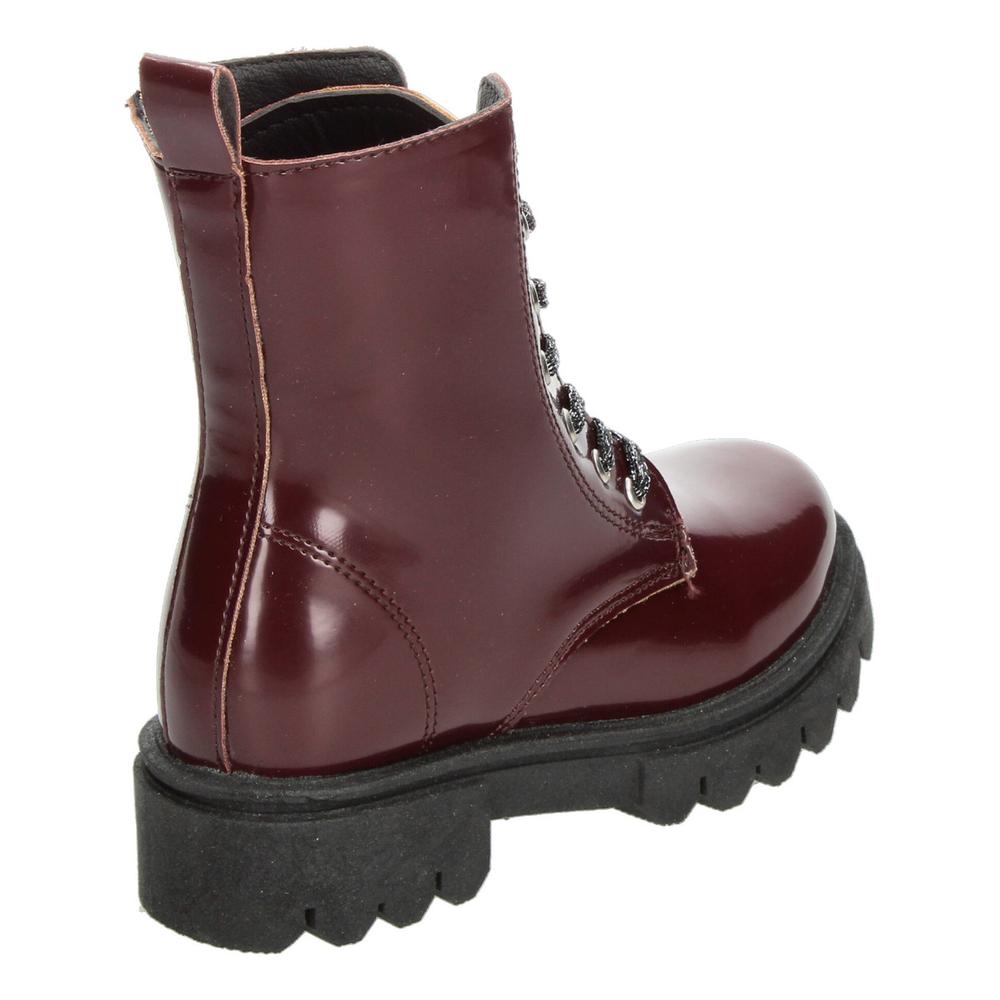 Foto 4 | Bota Casual Niña Jakuna Color Vino Zipper Cintas Ajustables Vino