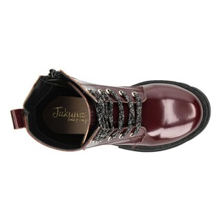 Foto 8 | Bota Casual Niña Jakuna Color Vino Zipper Cintas Ajustables Vino