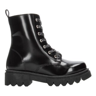 Foto 1 | Bota Casual Para Niña Jakuna Negro Cintas Ajustables Zipper Negro