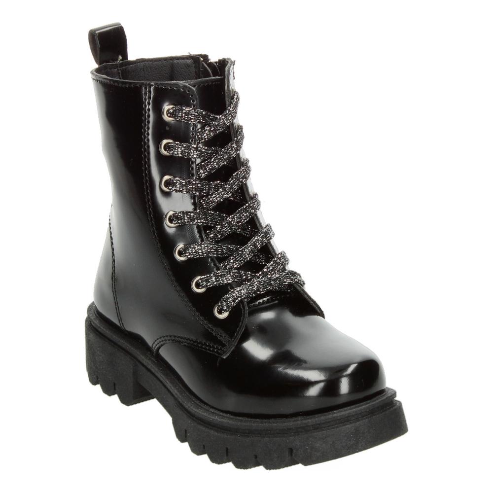 Foto 5 pulgar | Bota Casual Para Niña Jakuna Negro Cintas Ajustables Zipper Negro