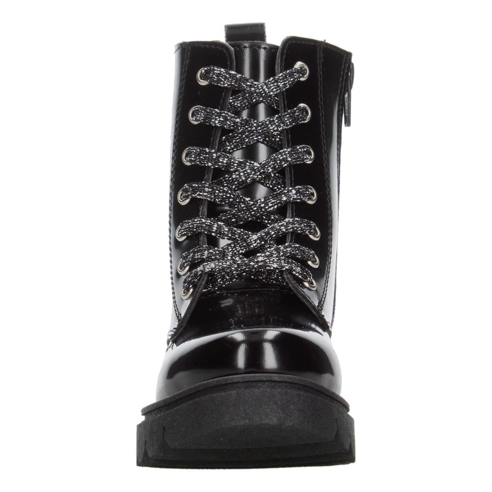 Foto 7 pulgar | Bota Casual Para Niña Jakuna Negro Cintas Ajustables Zipper Negro