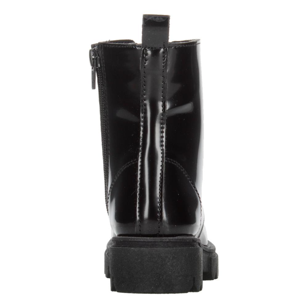 Foto 8 pulgar | Bota Casual Para Niña Jakuna Negro Cintas Ajustables Zipper Negro