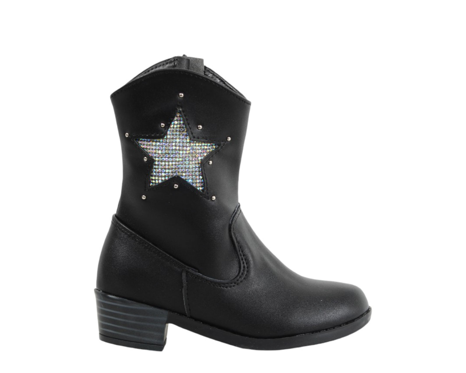 Foto 1 | Botas Vaqueras Niña Kassandra 514 Negro Nairobi