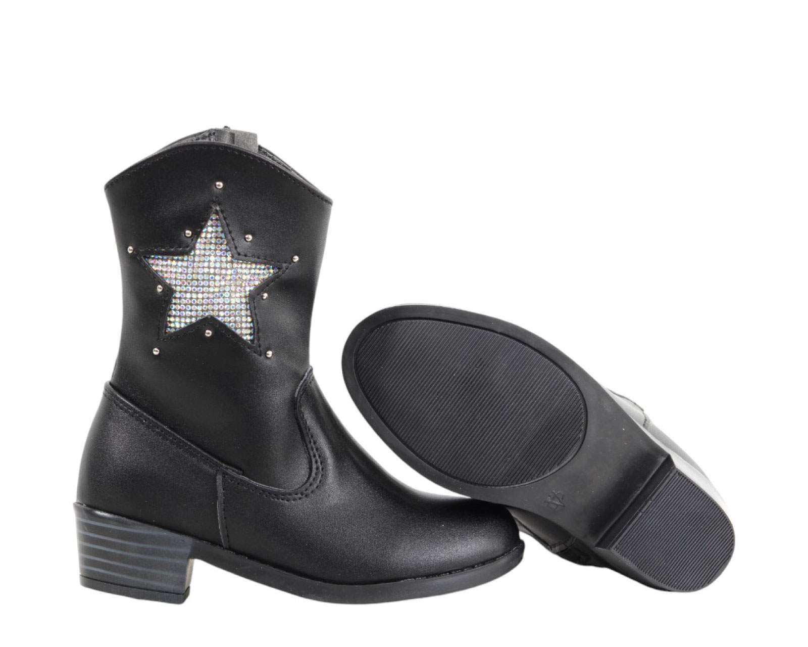 Foto 5 | Botas Vaqueras Niña Kassandra 514 Negro Nairobi