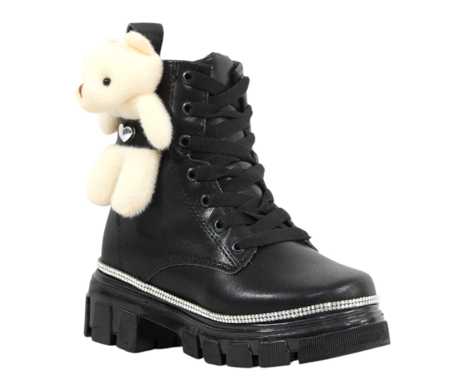 Foto 2 pulgar | Botas Niña Oso Peluche Serratos 5215 Negro