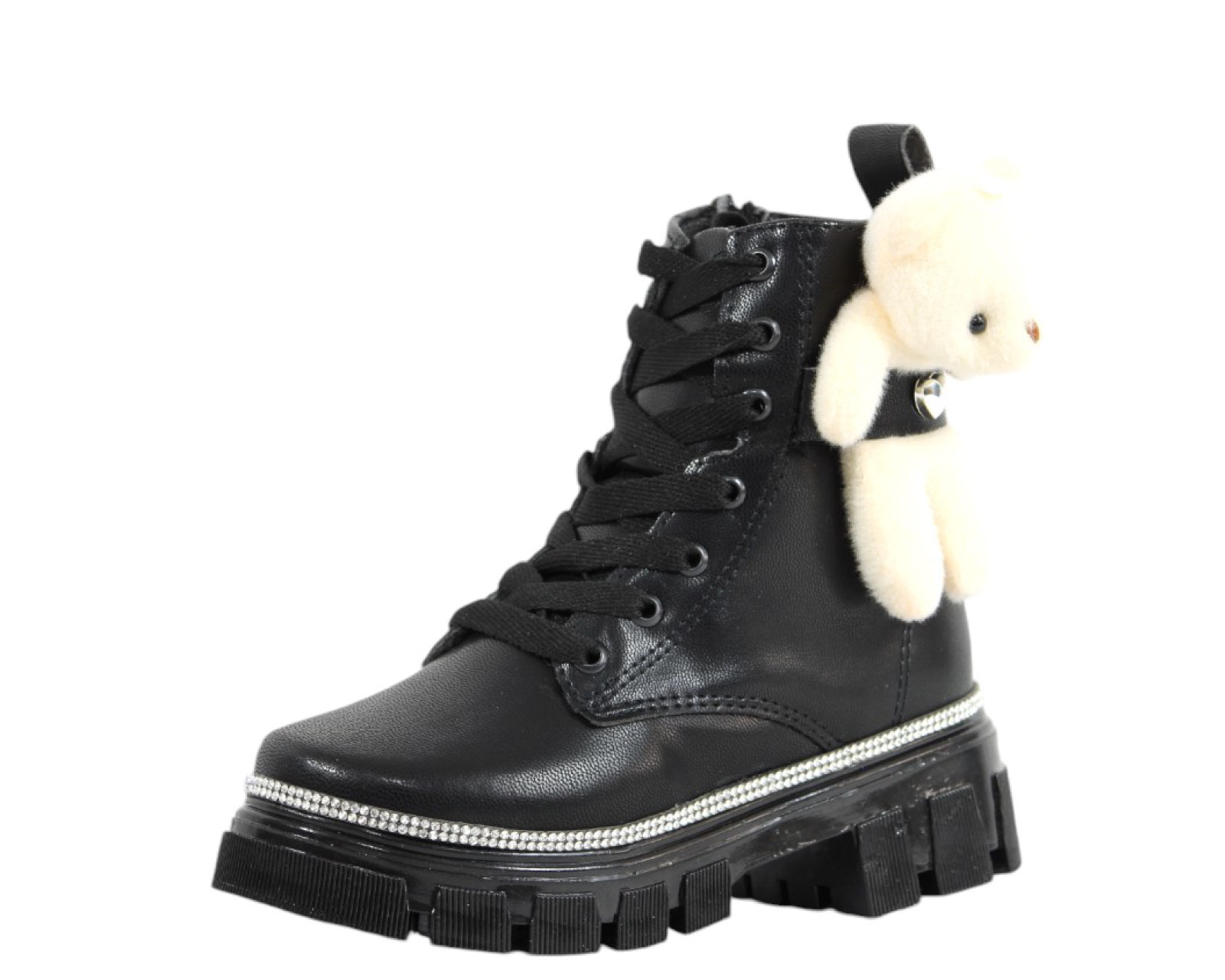 Foto 3 pulgar | Botas Niña Oso Peluche Serratos 5215 Negro