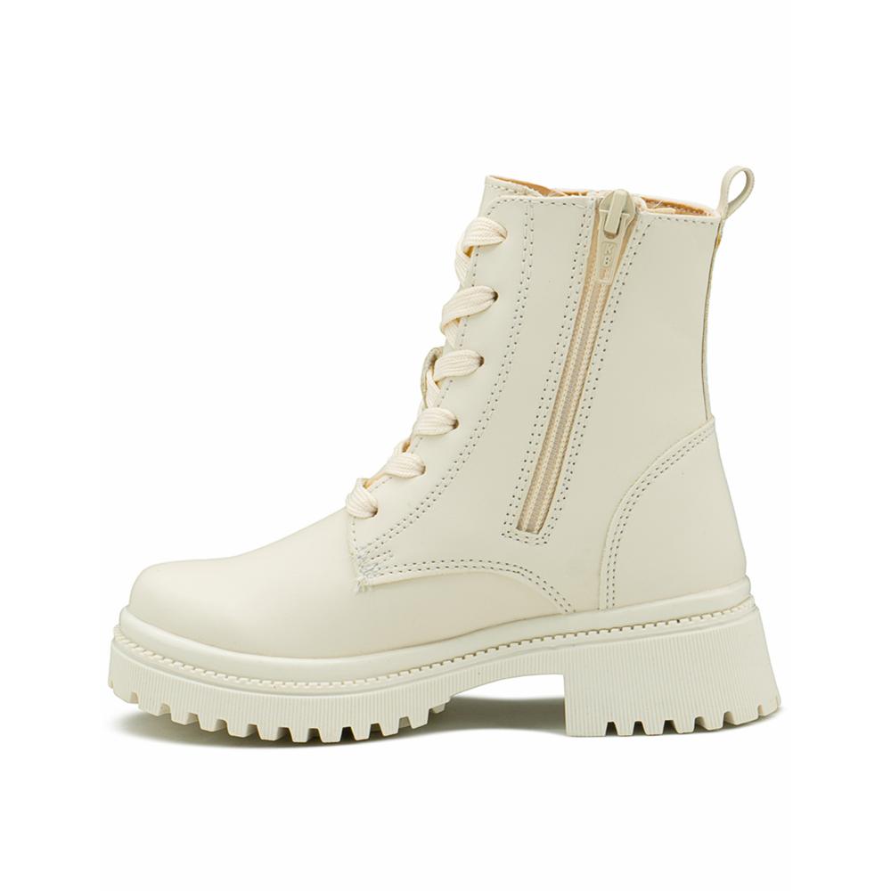 Foto 7 pulgar | Bota Yuyin Chunky Para Niña Pedrería Estrella Antiderrapante Beige