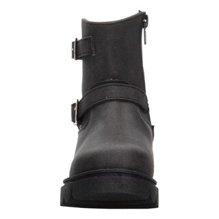 Foto 6 | Bota Casual Niña Jakuna Negro Doble Hebilla Tacón 3cm Urbano Negro