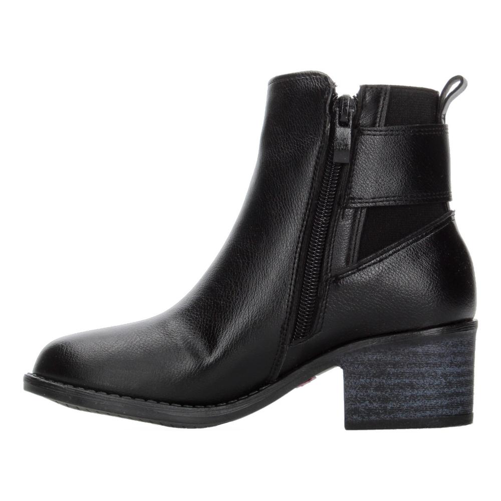 Foto 3 | Bota Tropicana Negro Cierre De Zipper Para Niña Negro