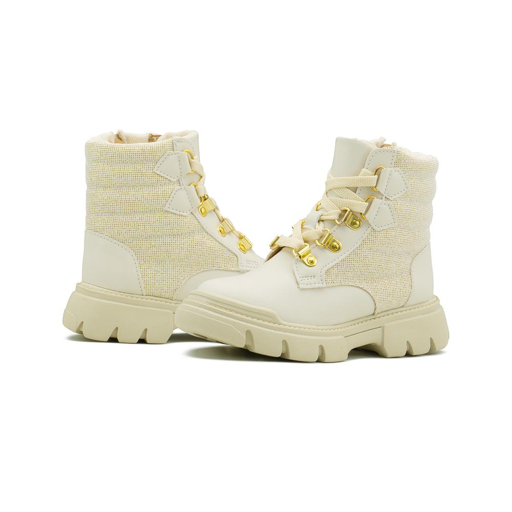 Foto 3 | Bota Karsten Con Brillos Para Niña Antiderrapante Casuales Beige