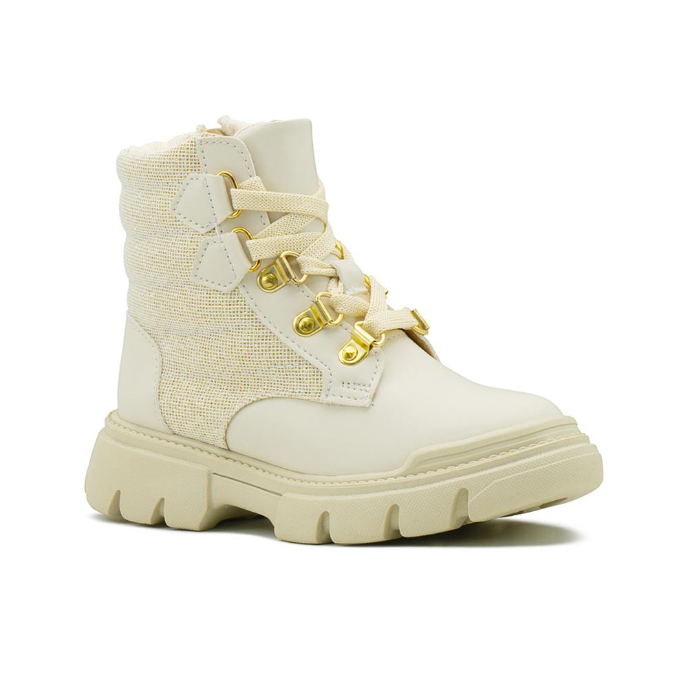 Foto 6 pulgar | Bota Karsten Con Brillos Para Niña Antiderrapante Casuales Beige