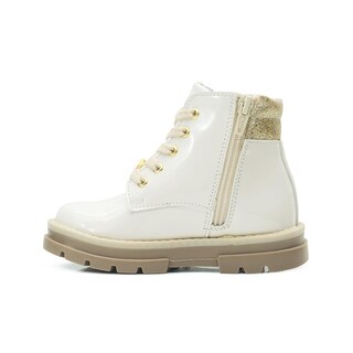 Foto 5 | Botas Botines Distroller Niña Invierno Charol Hueso 15-17 Beige