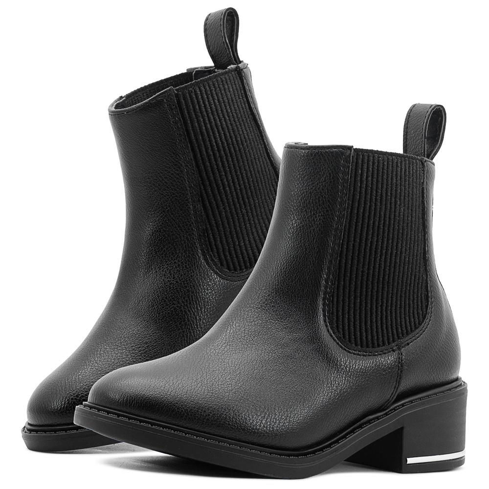 Foto 2 pulgar | Botas Botines Niña Salamandra Invierno Casual Formal Negro Negro