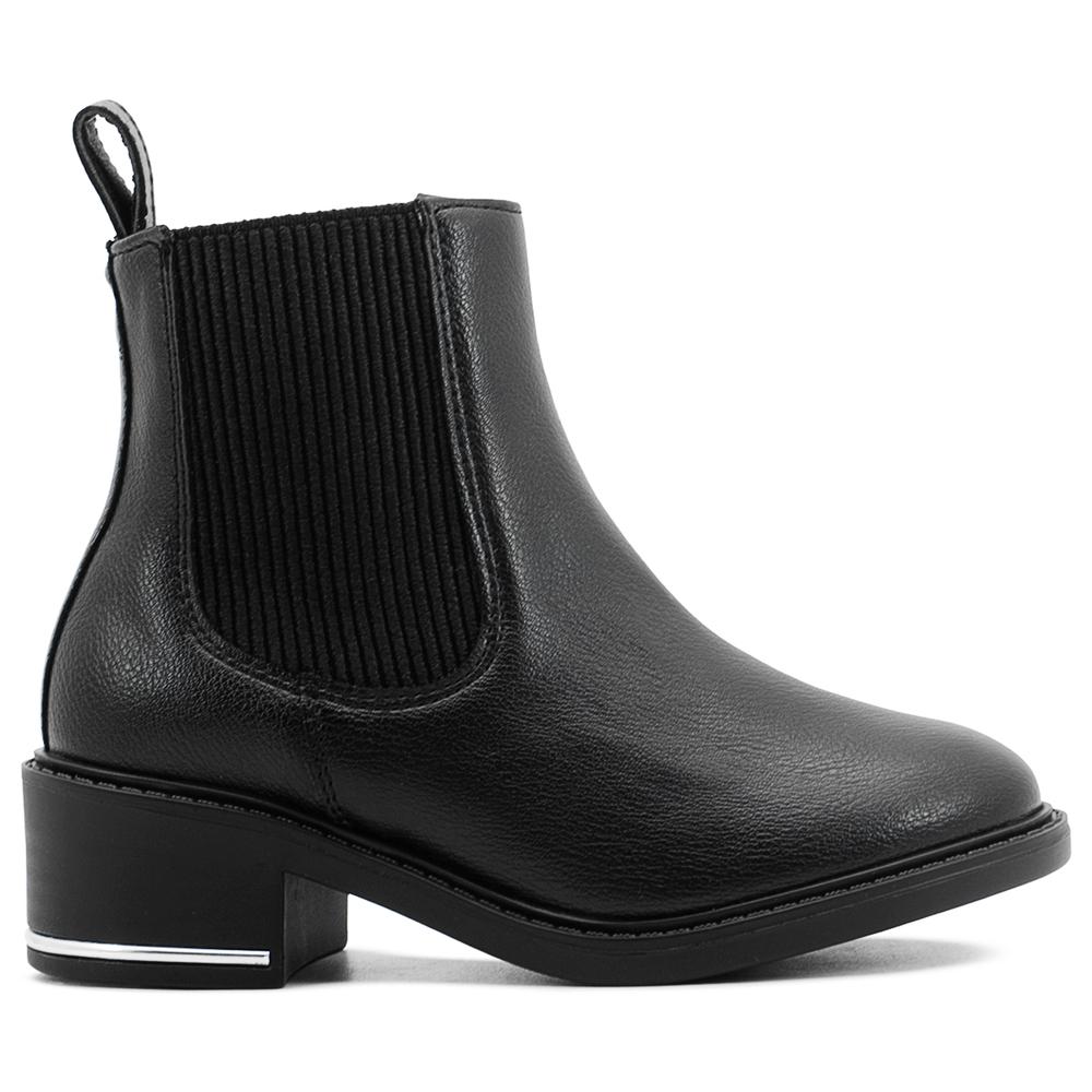 Foto 7 pulgar | Botas Botines Niña Salamandra Invierno Casual Formal Negro Negro