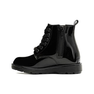 Foto 5 | Bota Coqueta Para Niña Charol Negro Con Luces Led Estrellita Negro