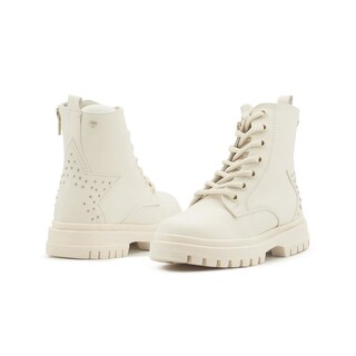 Foto 3 | Botín Bambino Para Niña Casual Estrella Pedrería Beige 18-23 Beige