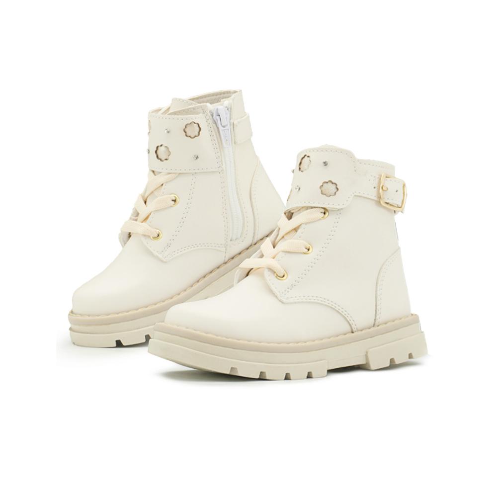 Foto 1 | Bota Chabelo Para Niña Ajuste Hebilla Comodidad 15-22 Latte Beige