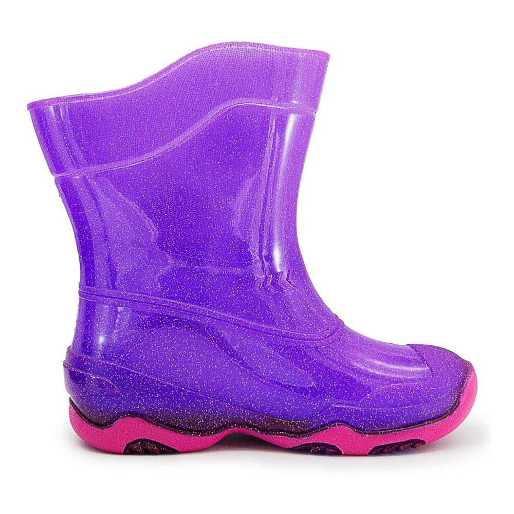 Foto 5 pulgar | Bota Lluvia Niña Bubble Gummers Burbujas Lila Cristal 13-21 Lila