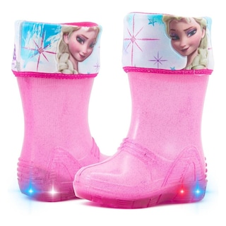 Foto 1 | Bota Lluvia Frozen Niña Bubble Gummers Wendy Lila/cr (13-21) Fucsia Oscuro