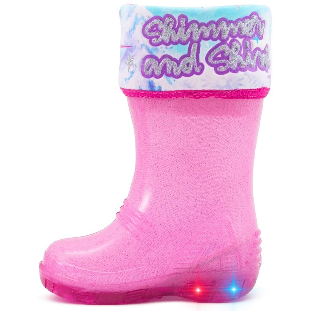 Foto 5 pulgar | Bota Lluvia Frozen Niña Bubble Gummers Wendy Lila/cr (13-21) Fucsia Oscuro