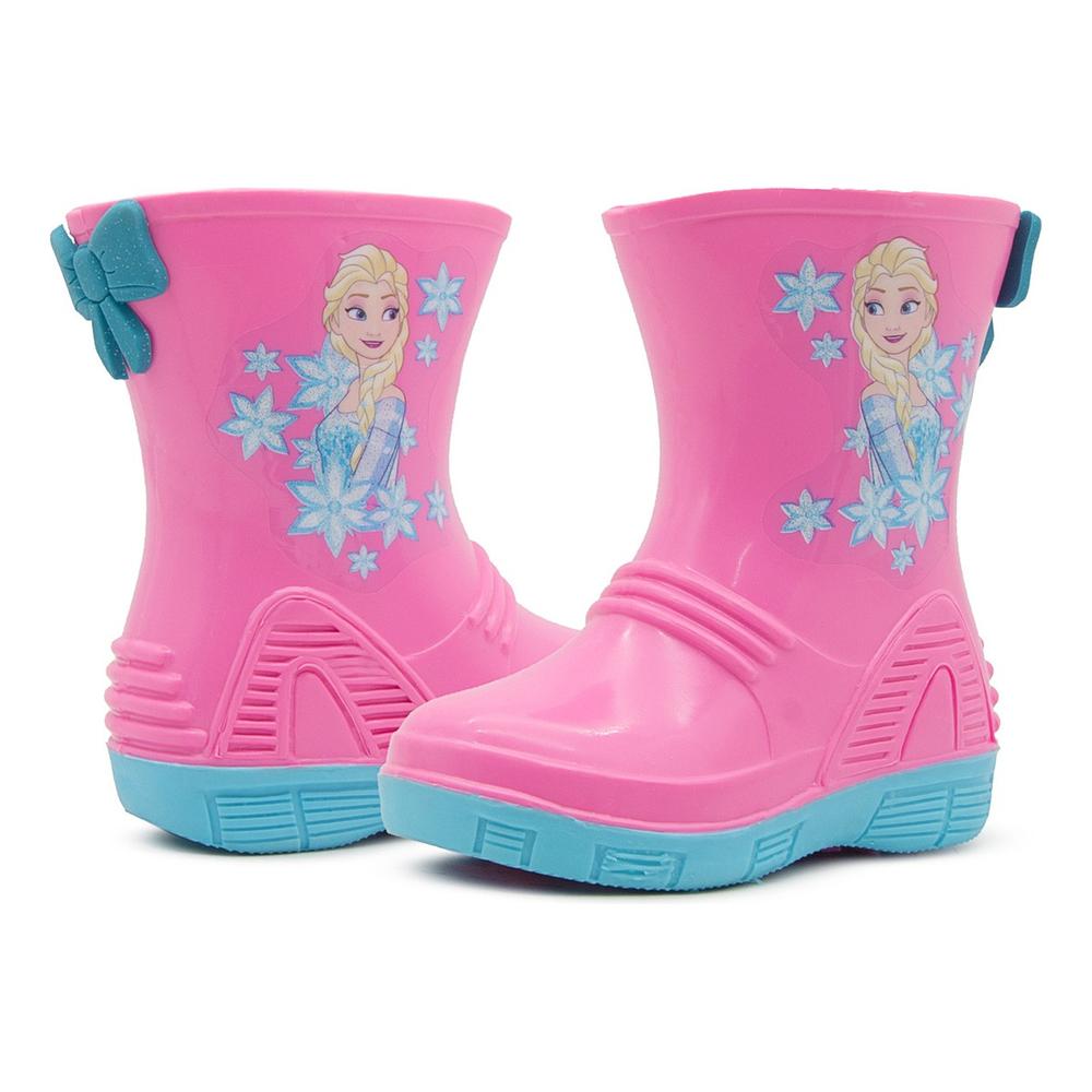 Foto 1 | Bota Lluvia Niña Frozen Ari Bubble Gummers Rosa 13-21 Rosa